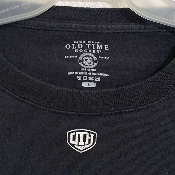 OLD TIME HOCKEY Men’s Black Medium Thick 100% Cotton T Shirt Size M - Picture 2 of 4